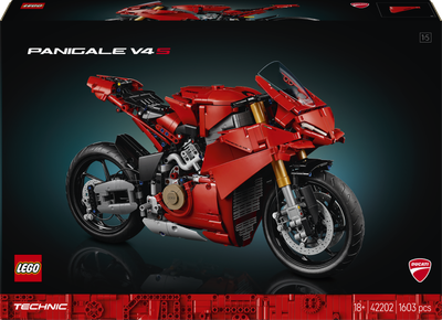 Zestaw klocków LEGO Technic Motocykl Ducati Panigale V4 S 1603 elementy (42202)
