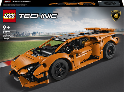 Zestaw klocków LEGO Technic: Pomarańczowe Lamborghini Huracán Tecnica 806 elementów (42196)