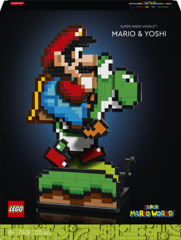 Конструктор LEGO Super Mario World: Mario i Yoshi 1215 деталей (71438)