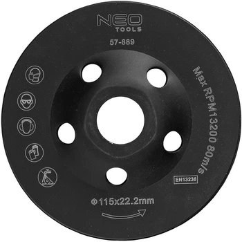 Диск алмазний Neo Tools Turbo шліфувальний 115 x 22.2 x 5 мм (5906692012800)