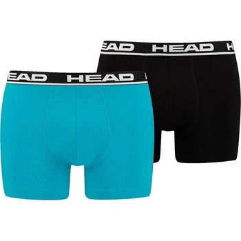 Трусы (боксерки) Head BASIC BOXER 2P голубо-черные, черные (2 штуки) XL 701202741-021