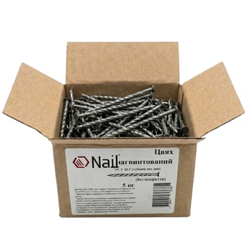 Цвяхи 3,1х50 нагвинтовані, DIN 68163A бп (уп.5кг) нефас Nail 5 кг (405387)