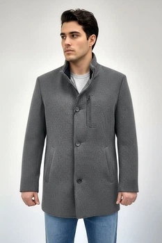 Чоловіче Пальто Sun`s House розмір: 58 Сірий (арт. AP-22512-KD2-dark-grey)