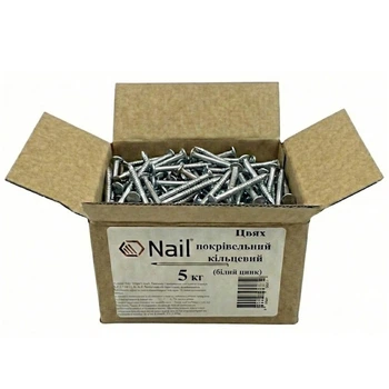 Гвозди 3,1х30 кольцевые кровельные, DIN 1160 цинк (уп.5кг) Nail 5 кг (418763)