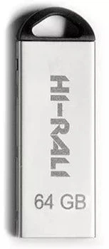 USB-накопитель флешка на 64Gb Hi-Rali Mini Fit series Silver