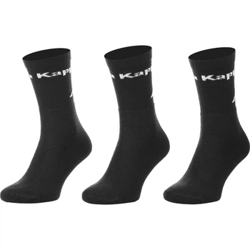Носки Kappa SOCKS LOGO SABOYA 3PACK черные (3 пары) 35-38 304MT00-901