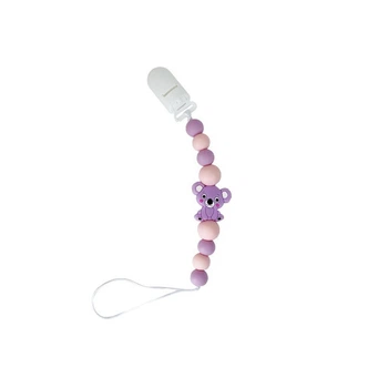 Ланцюжок для пустушки "Коала" MGZ-0521(Violet) силіконовий