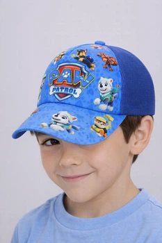 Детская кепка с сеткой Щенячий Патруль Все Герои (Paw Patrol) 52-53 см Электрик