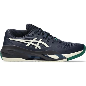 Кроссовки теннисные Asics GEL-RESOLUTION X темно-сине-бело-зеленые 41.5 1041A481-400