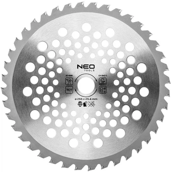 Диск победитовый Neo Tools для бензинової коси 255 x 25.4 мм (5906692011889)