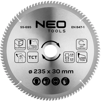 Диск победитовый Neo Tools для пилки 235 x 30 мм (5906692004287)