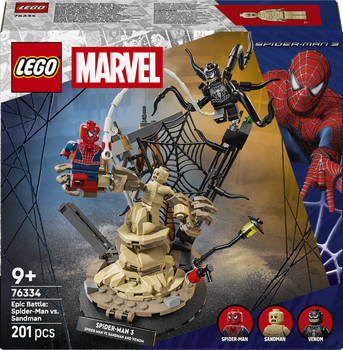 Zestaw klocków LEGO Super Heroes Marvel Epicka bitwa: Spider-Man kontra Sandman 201 element (76334)
