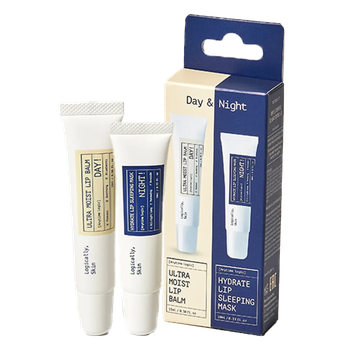 Набір засобів по догляду за губами (бальзам та нічна маска) Logically, Skin Day & Night Lip Care Duo