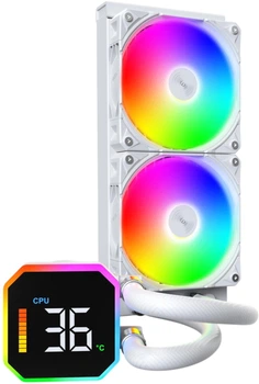 Система рідинного охолодження Montech HyperFlow Digital 240 White