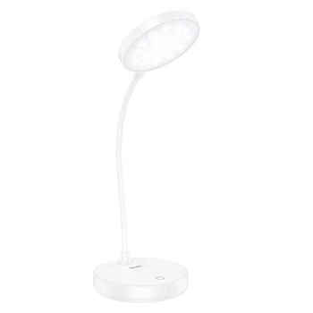 Настільна LED лампа Hoco HX14 Портативна лампа 800mAh*2, 5W, 6500K, 3000K, 4500K White