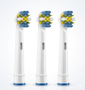 Насадки совместимы с электрической зубной щеткой Oral-B Floss Action 3 шт