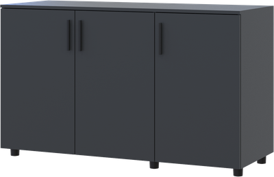 Комод Doros Торн Антрацит 3 ДСП 135х51.6х80 (41510173)
