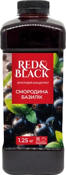 Фруктовий концентрат Red&Black Чорна смородина-Базилік 1.25 кг (4823113304812)