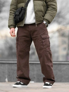 Карго штаны мужские Oversize brawn ВТ5311, джинсовые широкие штаны, весенние 30