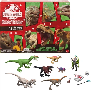 Адвент календар Динозавры Мир Юрского Периода Jurassic World Chaos Theory Advent Calendar Mattel (JGM17)