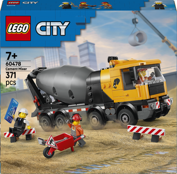 Zestaw klocków LEGO CITY Betoniarka 371 elementów (60478)