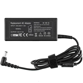 Блок живлення (адаптер) для монітора DELL 14V 3A 42W — штекер 6.5×4.4 мм з PIN, чорний, без мережевого кабелю (AD-4214N), сумісний з ноутбуками Laptop Adapter