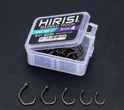 Крючки рыболовные Hirisi 8033 №6 50шт