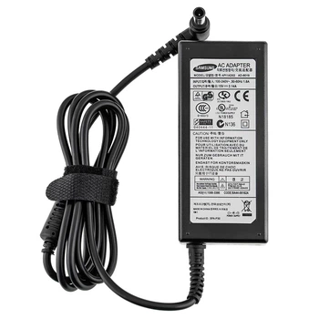 Адаптер живлення для монітора Samsung: 15V 2,14A (33W), штекер 6,5×4,4 мм із PIN, чорний, без кабелю