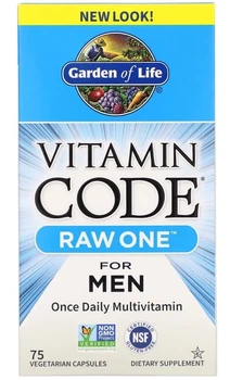 Kompleks witaminowo-mineralny dla mężczyzn Garden of Life Vitamin Code Raw One 75 kapsułek (658010114028)