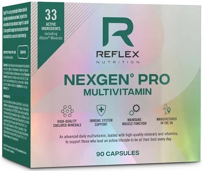 Kompleks witaminowo-mineralny Reflex Nutrition Nexgen Pro Multivitamin 90 kapsułek (5033579073521)