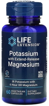 Мінеральний комплекс Life Extension Potassium with Extend-Release Magnesium 60 капсул (737870230960)