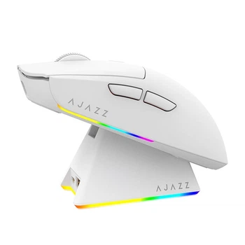 Бездротова ігрова мишка AJAZZ AJ139 V2 MC / PAW3311 / 2.4G / Bluetooth / USB Type-C / White / Білий