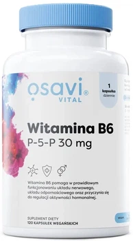 Witamina B6 Osavi Witamina B6 P-5-P 30 mg 120 kapsułek (5904139922507)