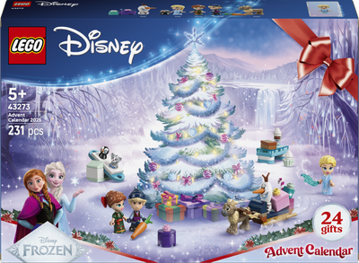 Конструктор LEGO Disney Крижане серце Адвент - календар 2025 рік 231 деталь (43273)