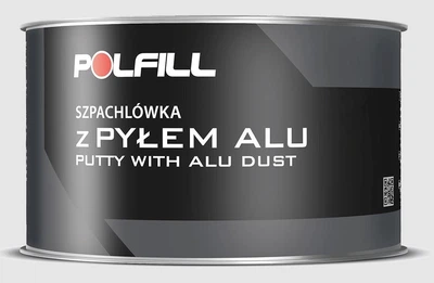 Шпатлівка з алюмінієм 1000г "Polfill" з затверджувачем 43132