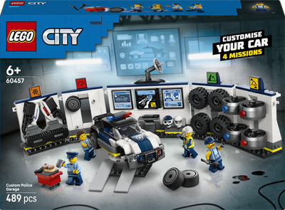 Zestaw klocków LEGO City Policyjny warsztat tuningowy 489 elementy (60457)