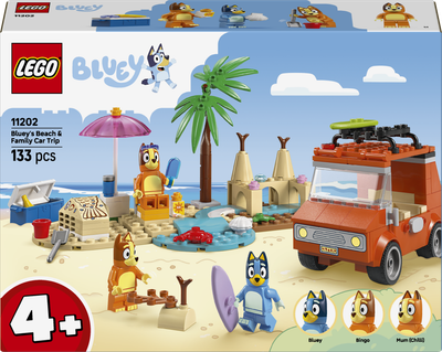 Zestaw klocków LEGO Blue i rodzinna wycieczka samochodem 133 elementy (11202)