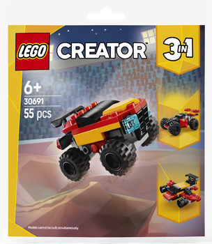 Zestaw klocków LEGO Creator 3 w 1 Mały monster truck 55 elementów (30691)