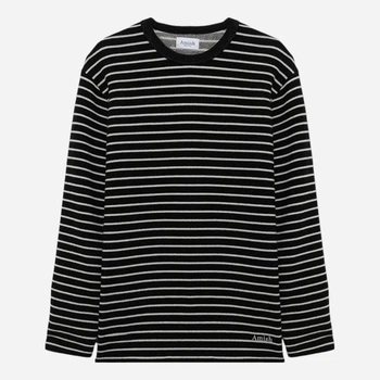 Sweter męski w paski Amish AMU129CN44XXXX-C0179 S Czarny (800070346686)