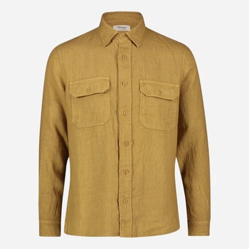 Сорочка бавовняна чоловіча Tela Genova EMI021145LS-7432 L Жовта (800070338945)