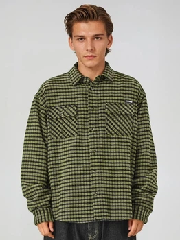 Сорочка оверсайз чоловіча XLARGE 201253014001-10 S Зелена (800070350316)
