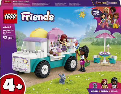 Конструктор LEGO Friends Фургончик з морозивом у місті Хартлейк 92 елементи (42644)
