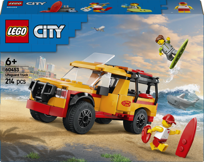 Zestaw klocków LEGO City Furgonetka ratowników plażowych 214 elementów (60453)