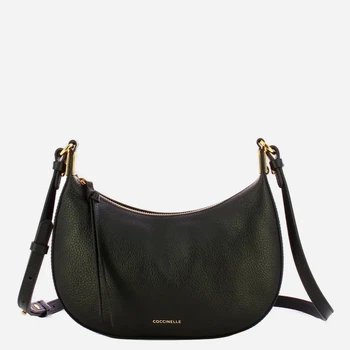 Torebka crossbody damska skórzana Coccinelle E5U8K530101-001 Czarna (800070354238)