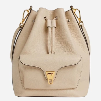 Torebka crossbody damska skórzana Coccinelle E1TFK230201-N64 Beżowa (800070354185)