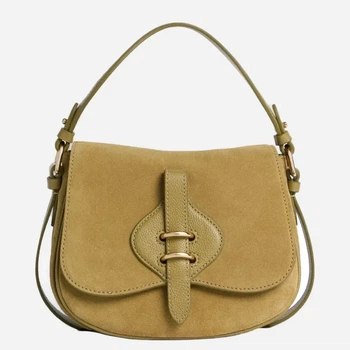 Torebka crossbody damska skórzana Coccinelle E1U7H180201-G43 Oliwkowa (800070354212)