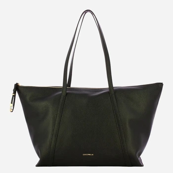 Torebka shopper damska skórzana Coccinelle E1U45110101-001 Czarna (800070354193)