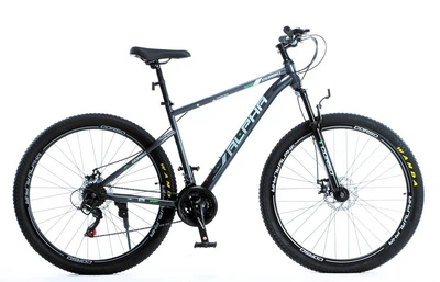Велосипед Спортивный 29 дюймов Corso ALPHA LF-901 оборудование Shimano стальная рама 19 дюймов 21 скорость. Black and Grey (187716)