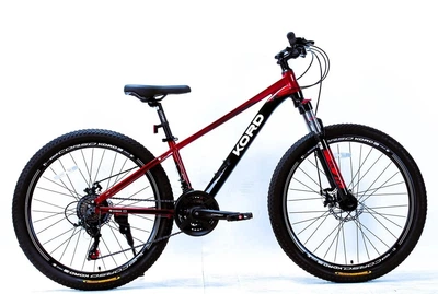 Велосипед Спортивный 26 дюймов Corso Kord KD-772 оборудование Shimano алюминиевая рама 13 дюймов 21 скорость. Black and Red (185466)