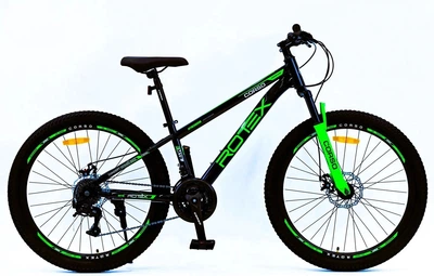 Велосипед спортивний 26" Corso ROTEX RX-694 LTWOO A2 13" 21 швидкість Чорно-зелений (189627)